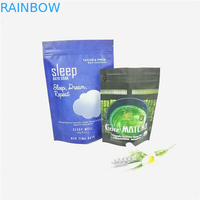 อลูมิเนียมฟอยล์ที่กำหนดเอง 12oz เกลืออาบน้ำ / ครีมขัดผิวบรรจุภัณฑ์ถุงกาแฟ ziplock doypack