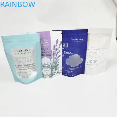 อลูมิเนียมฟอยล์ที่กำหนดเอง 12oz เกลืออาบน้ำ / ครีมขัดผิวบรรจุภัณฑ์ถุงกาแฟ ziplock doypack