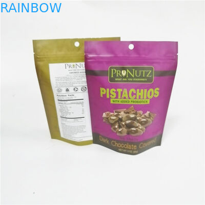 ถุงถั่วพลาสติกเคลือบเม็ดมะม่วงหิมพานต์บรรจุถุง