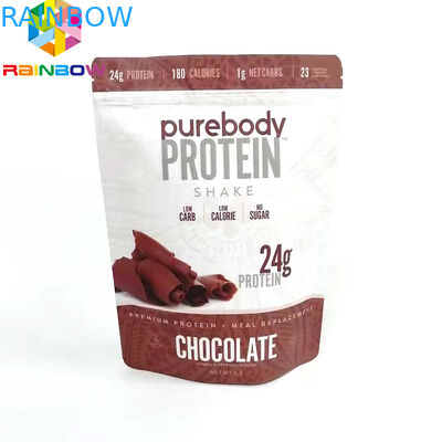 นำกลับมาใช้ใหม่ยืนขึ้นกระเป๋าพร้อม ziplock บรรจุภัณฑ์เก็บอาหารซิปกระเป๋าแบนพิมพ์ถุง