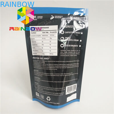 โลโก้ที่กำหนดเองย่อยสลายได้ทางชีวภาพยืนขึ้นถุงพลาสติกชาบรรจุภัณฑ์อาหาร Ziplock การจัดส่งถุงกันกลิ่นวัชพืช