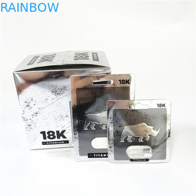 ขายร้อนยาแคปซูลชายบรรจุภัณฑ์กล่องพิมพ์โปรโมชั่นบัตรกระดาษแมวเหมียวสีชมพู