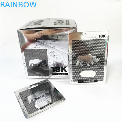 แสดงการ์ดกระดาษพิมพ์แบบกำหนดเองกล่องฉีกแนวกล่องการ์ดแมวเหมียวสีชมพูพร้อมตุ่ม