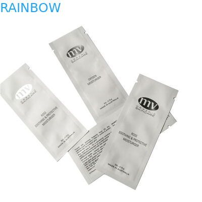 โลโก้ถุงบรรจุภัณฑ์เครื่องสำอางผลิตภัณฑ์ดูแลผิวสีขาวที่กำหนดเองซองมอยส์เจอร์ไรเซอร์เหลว