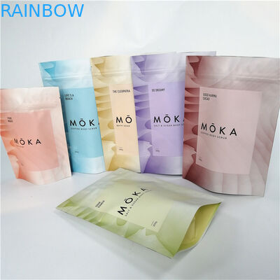 ยืนขึ้นถุงฟอยล์กาแฟบดบรรจุถุงเมล็ดกาแฟพร้อมวาล์ว