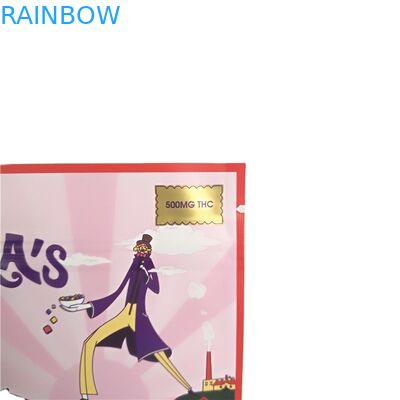 ผู้จัดจำหน่ายเซินเจิ้นมินิซองสำหรับการพิมพ์สีทอง Preroll บุหรี่ซองซีล 3 ด้านพร้อมถุงซิป