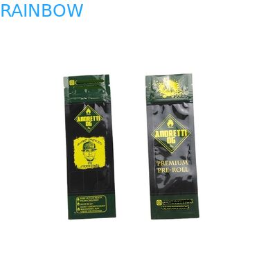 ผู้จัดจำหน่ายเซินเจิ้นมินิซองสำหรับการพิมพ์สีทอง Preroll บุหรี่ซองซีล 3 ด้านพร้อมถุงซิป