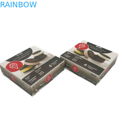 กล่องกระดาษพิมพ์แบบกำหนดเองการพิมพ์เคลือบสี CMYK แบบกำหนดเองสำหรับแป้งเค้ก