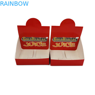 กล่องกระดาษแข็งแสดงบรรจุภัณฑ์สี CMYK สำหรับบรรจุภัณฑ์ขวดเคลือบเงา
