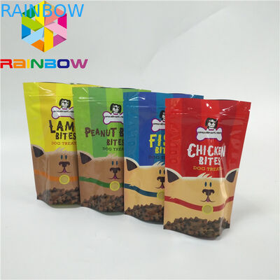 ถุงพลาสติกพิมพ์ดิจิตอล Stand Up Dog Treats Package Pouch ถุงบรรจุอาหารสัตว์เลี้ยง Doypack Pouch