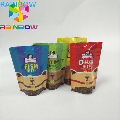 ถุงพลาสติกพิมพ์ดิจิตอล Stand Up Dog Treats Package Pouch ถุงบรรจุอาหารสัตว์เลี้ยง Doypack Pouch