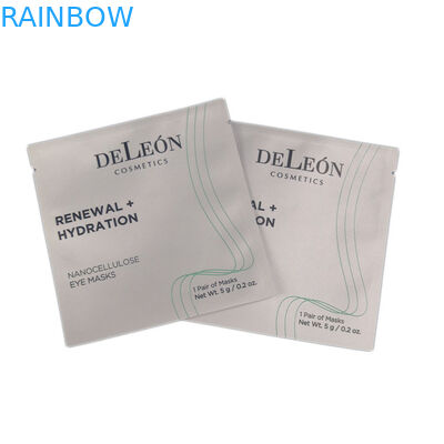 ถุงเล็กสีขาวออกแบบพิมพ์เองฟอยล์ลามิเนตถุงบรรจุภัณฑ์เครื่องสำอาง