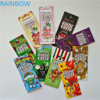 3.5g 1/8oz กลิ่นหลักฐานการงัดแงะที่เห็นได้ชัดซิปล็อคป้องกันเด็กออกจากถุง Mylar สำหรับบรรจุภัณฑ์กัญชา CBD Gummies