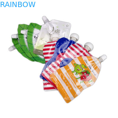 ผู้ผลิตเกรดอาหารที่นำกลับมาใช้ใหม่ได้บรรจุภัณฑ์พวยกระเป๋ายืนขึ้นพร้อมหัวฉีด