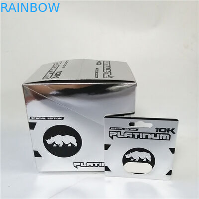 การ์ดกล่องกระดาษแมวเหมียวสีชมพูลายนูนปั๊มร้อนเพิ่มสมรรถภาพทางเพศกล่องบรรจุภัณฑ์พุพอง