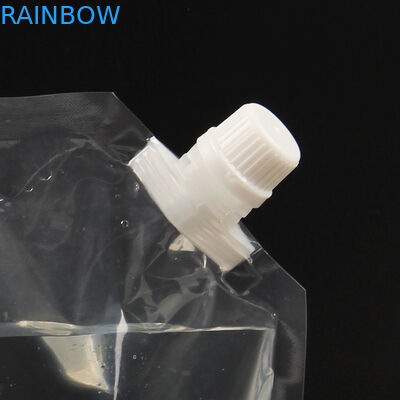 ที่กำหนดเองขายร้อน 50ml / 250ml ของเหลวพลังงานโปร่งใสยืนขึ้นกระเป๋าพร้อมกระเป๋าเครื่องดื่มพวยกาพร้อมบรรจุภัณฑ์พวยกา