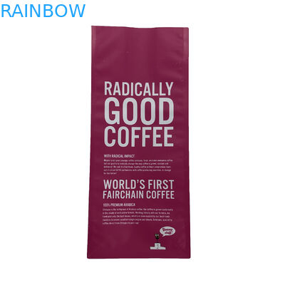ที่กำหนดเองคุณภาพสูงสีชมพูกันน้ำพิมพ์ดิจิตอลถุงซิปล็อคพลาสติกยืนขึ้นด้านล่างแบนสำหรับกาแฟถั่ว