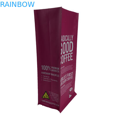 ที่กำหนดเองคุณภาพสูงสีชมพูกันน้ำพิมพ์ดิจิตอลถุงซิปล็อคพลาสติกยืนขึ้นด้านล่างแบนสำหรับกาแฟถั่ว