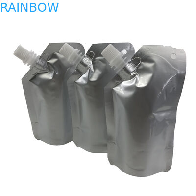 กระเป๋าพิมพ์คุณภาพสูงที่กำหนดเองยืนขึ้นกระเป๋าพวยพร้อมถุงบรรจุอลูมิเนียมฟอยล์พร้อมซิปสำหรับอาหารเด็ก