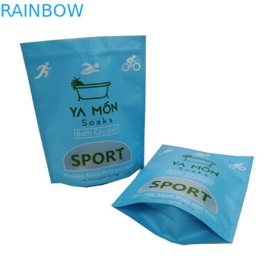 โลโก้ที่กำหนดเอง Bath Soak Mylar Top Filling Plastic Zipper Pouch 2.73KG Sea Salt Packaging Body Scrub Bags