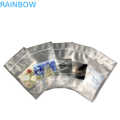 ปิดผนึกสองด้านพับด้านล่างกระเป๋าขายส่งถุงบรรจุภัณฑ์ตกแต่งที่กำหนดเองรีไซเคิลถุงพลาสติกใส