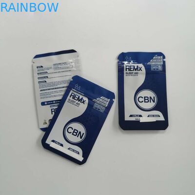 ลดน้ำหนักเพื่อสุขภาพบรรจุภัณฑ์ยาป้องกันกลิ่นอลูมิเนียมฟอยล์ถุงชาเปล่าสำหรับตัวอย่างผงเมล็ด