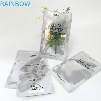 ถุงพลาสติกโฮโลแกรมแบนแบบกำหนดเองพร้อมซิปสำหรับบรรจุภัณฑ์ปากกาแต่งหน้า