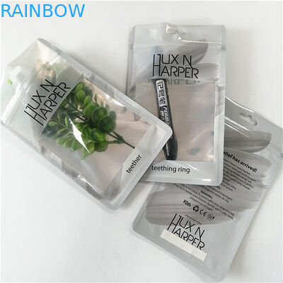 ถุงพลาสติกโฮโลแกรมแบนแบบกำหนดเองพร้อมซิปสำหรับบรรจุภัณฑ์ปากกาแต่งหน้า