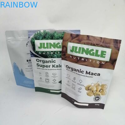 เครื่องซีลพลาสติกแบบกำหนดเองเกรดอาหารยืนขึ้นบรรจุภัณฑ์เครื่องเทศแบบกำหนดเองสำหรับอาหารแห้ง