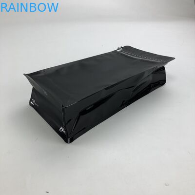 อลูมิเนียมฟอยล์ด้านพิมพ์แบบกำหนดเอง 250g 1 กก. 12oz พร้อมถุงกาแฟก้นแบน Ziplock