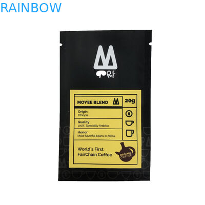 ถุงปิดผนึกสามด้านกระเป๋าแบนถุงบรรจุอาหารสำหรับพิมพ์ถุงพลาสติกเมล็ดกาแฟลูกกวาด