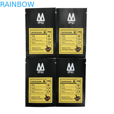 ถุงปิดผนึกสามด้านกระเป๋าแบนถุงบรรจุอาหารสำหรับพิมพ์ถุงพลาสติกเมล็ดกาแฟลูกกวาด