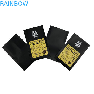 ถุงปิดผนึกสามด้านกระเป๋าแบนถุงบรรจุอาหารสำหรับพิมพ์ถุงพลาสติกเมล็ดกาแฟลูกกวาด