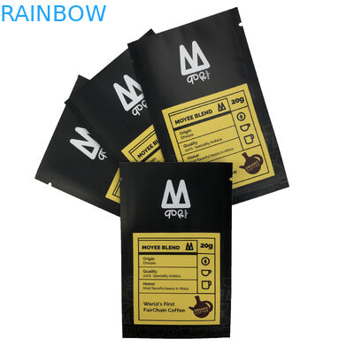 ถุงปิดผนึกสามด้านกระเป๋าแบนถุงบรรจุอาหารสำหรับพิมพ์ถุงพลาสติกเมล็ดกาแฟลูกกวาด