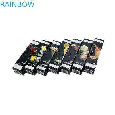 กล่องกระดาษแบบกำหนดเองสำหรับการพิมพ์สีดำด้าน Uv สำหรับบรรจุภัณฑ์น้ำหอม / น้ำมัน CBD