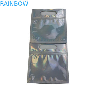 การพิมพ์กราเวียร์ Mylar Foil Holographic Packaging Pouches