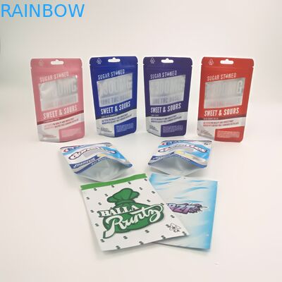 กำหนดเอง 3.5g 7g ซองหลักฐานเด็กคุกกี้ Runtz Jungle Boy กระเป๋ายืนขึ้น Doypack พร้อมซิปคู่