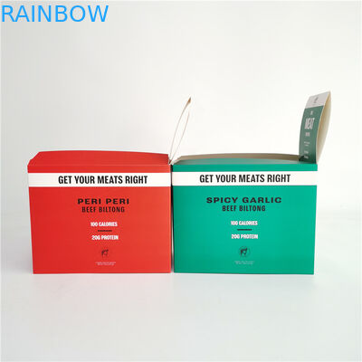 การพิมพ์ออฟเซตฉีกกล่องกระดาษสำหรับเนื้อ Biltong