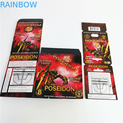 69 ชาย Enhancers บัตรกระดาษทางเพศและกล่องบรรจุภัณฑ์พร้อมกระสุน