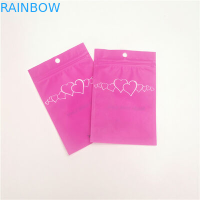 Eyelash Jewellery Gravure Printing MOPP Zipper Makeup Pouch