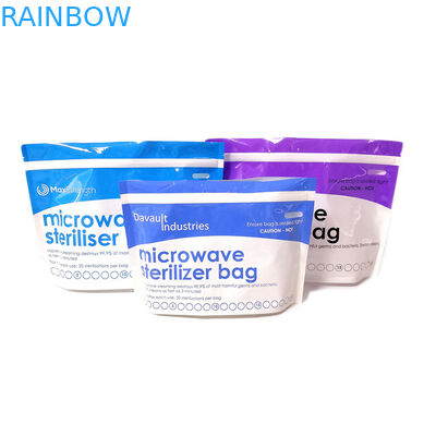 ปลอดสาร BPA มาตรฐานสูงปลอดเชื้อยืนขึ้นถุงเก็บอาหารเด็กพลาสติกถุงเก็บน้ำนมแม่ถุงนึ่งขวดนม
