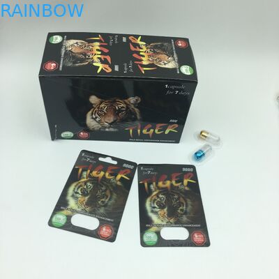 บรรจุภัณฑ์แคปซูลพลังทางเพศ CMYK 350g 3D Blister Cards