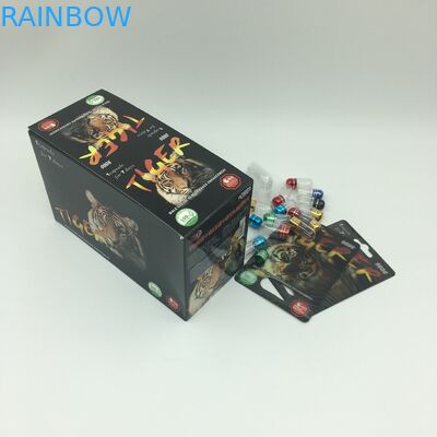 บรรจุภัณฑ์แคปซูลพลังทางเพศ CMYK 350g 3D Blister Cards