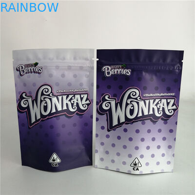 ที่กำหนดเอง 3.5g คุกกี้ถั่ววัชพืชยืนขึ้นถุงซิปถุงขนมพลาสติก 7g 18g 24g