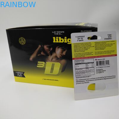 Libigrow บรรจุภัณฑ์โสมแคปซูล 3D Blister Card