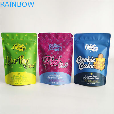 3.5g 7g 14g 28g Runtz Bag Stand Up Ziplock Pouch Weed Cookie Candy CBD Bag