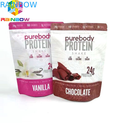 พลาสติกที่นำกลับมาใช้ใหม่พิมพ์ VMPET Gravnre Stand Up Pouches