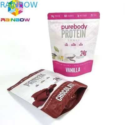 พลาสติกที่นำกลับมาใช้ใหม่พิมพ์ VMPET Gravnre Stand Up Pouches