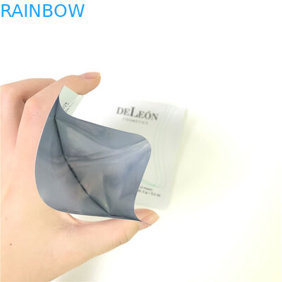 กระเป๋าใส่หน้ากากสีขาวแบบกำหนดเองตัวอย่างเครื่องสำอางซองเล็กตัวอย่างถุงบรรจุภัณฑ์ครีม