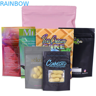 อลูมิเนียมฟอยล์ซิปล็อค CMYK MOPP Heat Seal Mylar Bag